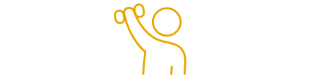 Icon of person lifting weight