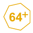yellow 64 plus icon