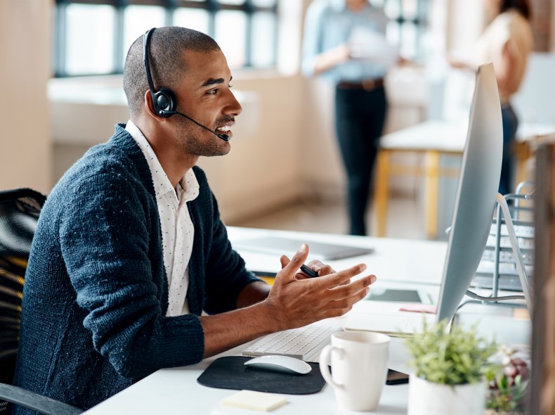 an image of a customer support representative