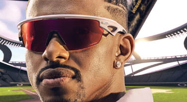 a football player wearing sunglasses