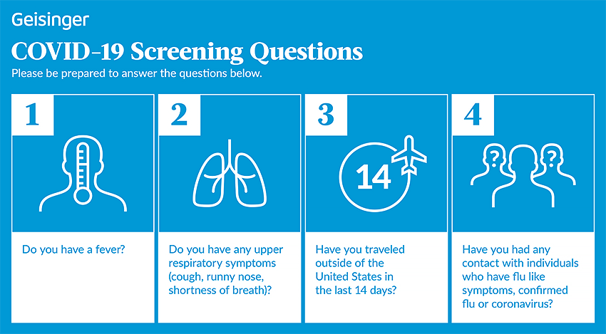 COVID-19 Screening Questions
