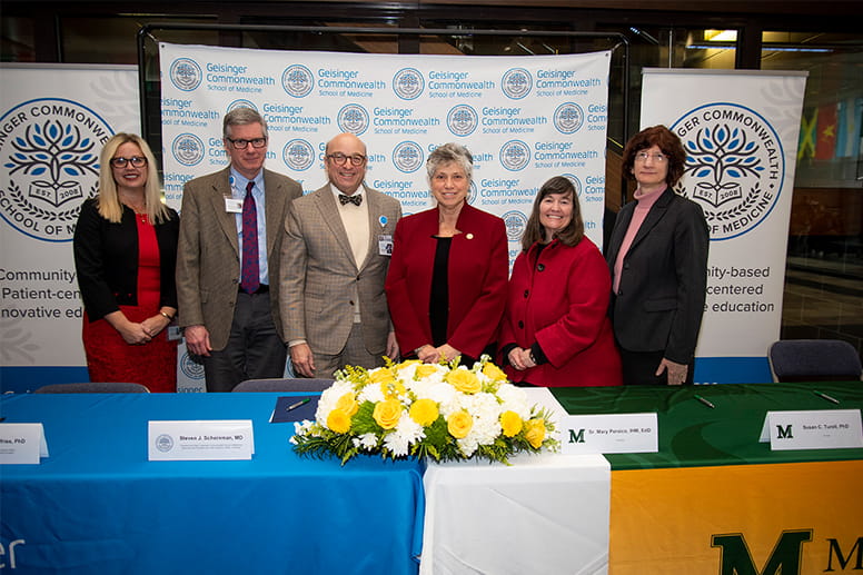 GCSOM and Marywood sign affiliation agreement