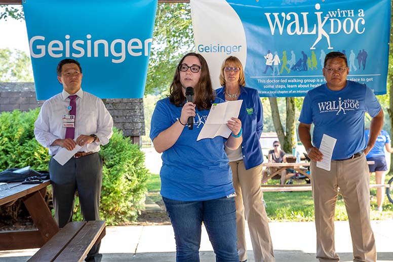 Pennsylvania’s ‘Walk with a Doc’ Kicks Off in Danville with help from GCSOM student