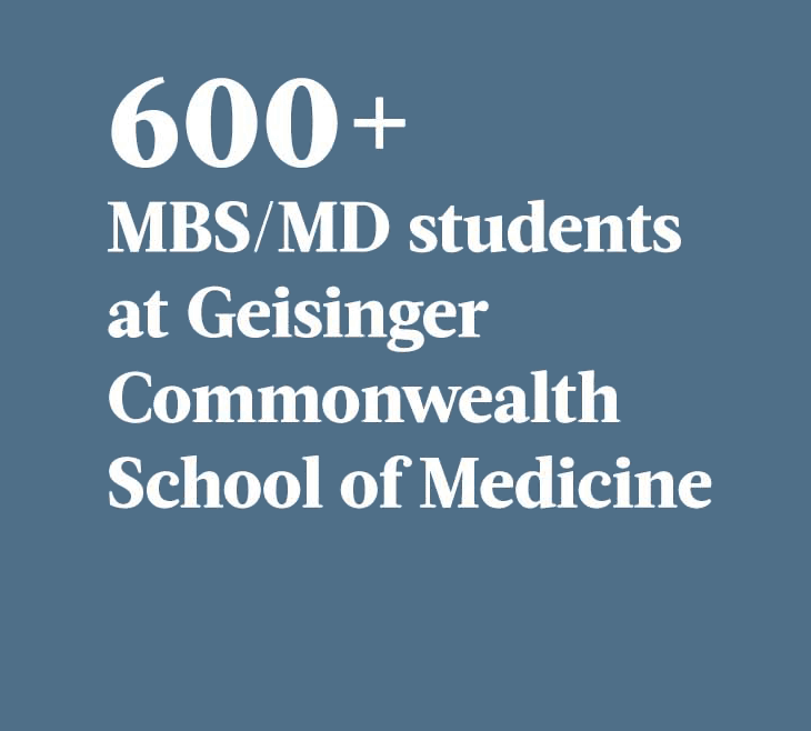 600+ MES/MD students at Geisinger Commonwealth School of Medicine