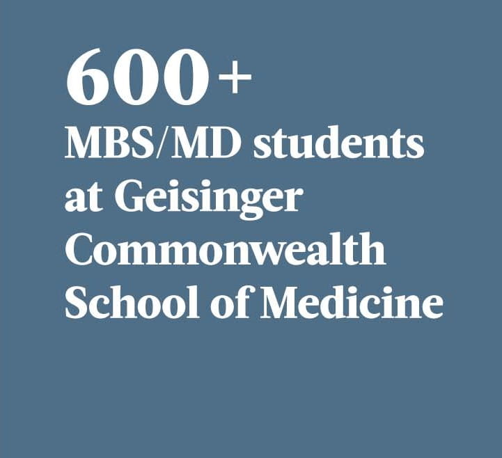600+ MBS/MD students at Geisinger Commonwealth School of Medicine