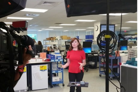 Kate Rogers of CNBC broadcasts live from Geisinger Medical Center.