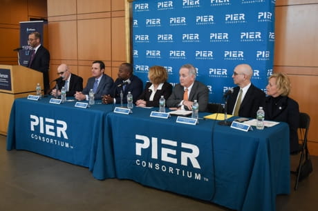 Members of the PIER Consortium at the opening news conference