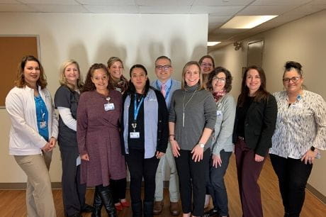 Geisinger staff members who participated in sight services training.