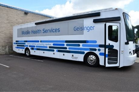 The Geisinger Mobile Health Services bus.