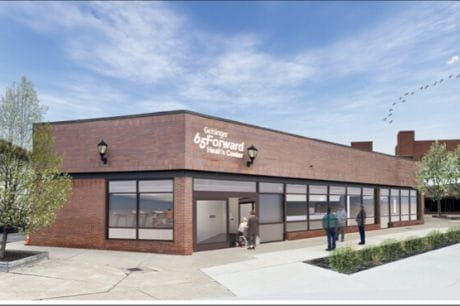 Rendering of the Geisinger 65 Forward Health Center in Wilkes-Barre.
