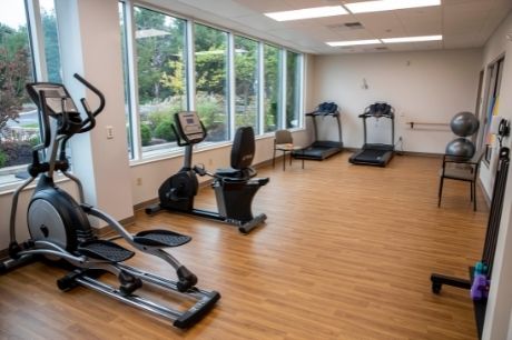 Fitness center at the Geisinger 65 Forward in State College