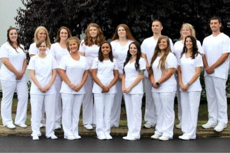 The Geisinger Lewistown School of Nursing Class of 2019 posing for a photo