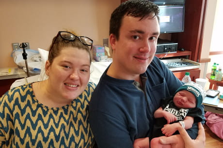 Mother, father and son born at Geisinger