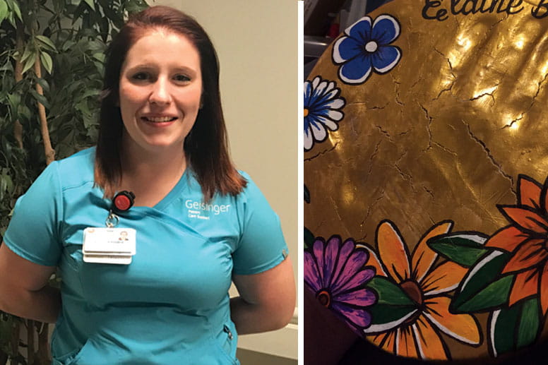Jamie LaPointe - a nursing assistant in the ICU at Geisinger Community Medical Center