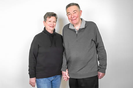 Pat and Bill Webster get back to their lives with his and hers knee replacements.