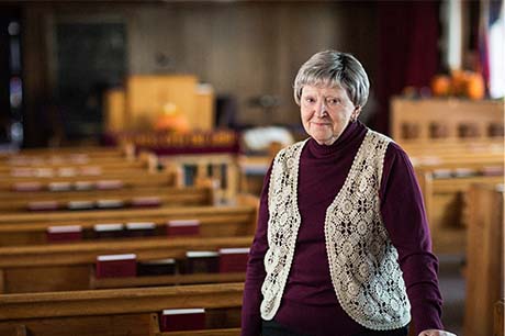 Image of Naomi Johnson in a christian church