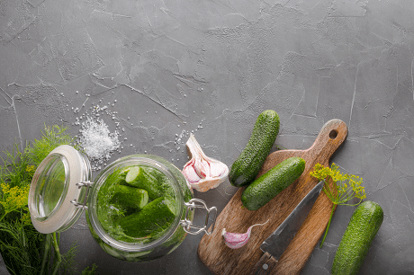 Cucumbers ready to be pickled