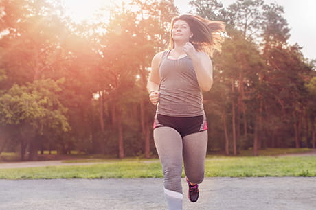 Woman running