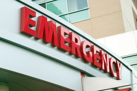 Emergency room sign