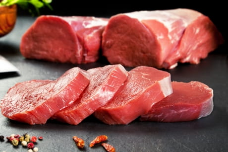 Cuts of red meat.