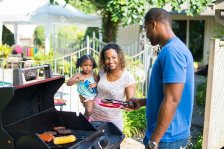 Family grilling