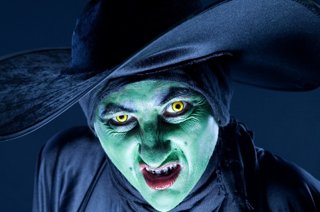 Witch with contact lenses