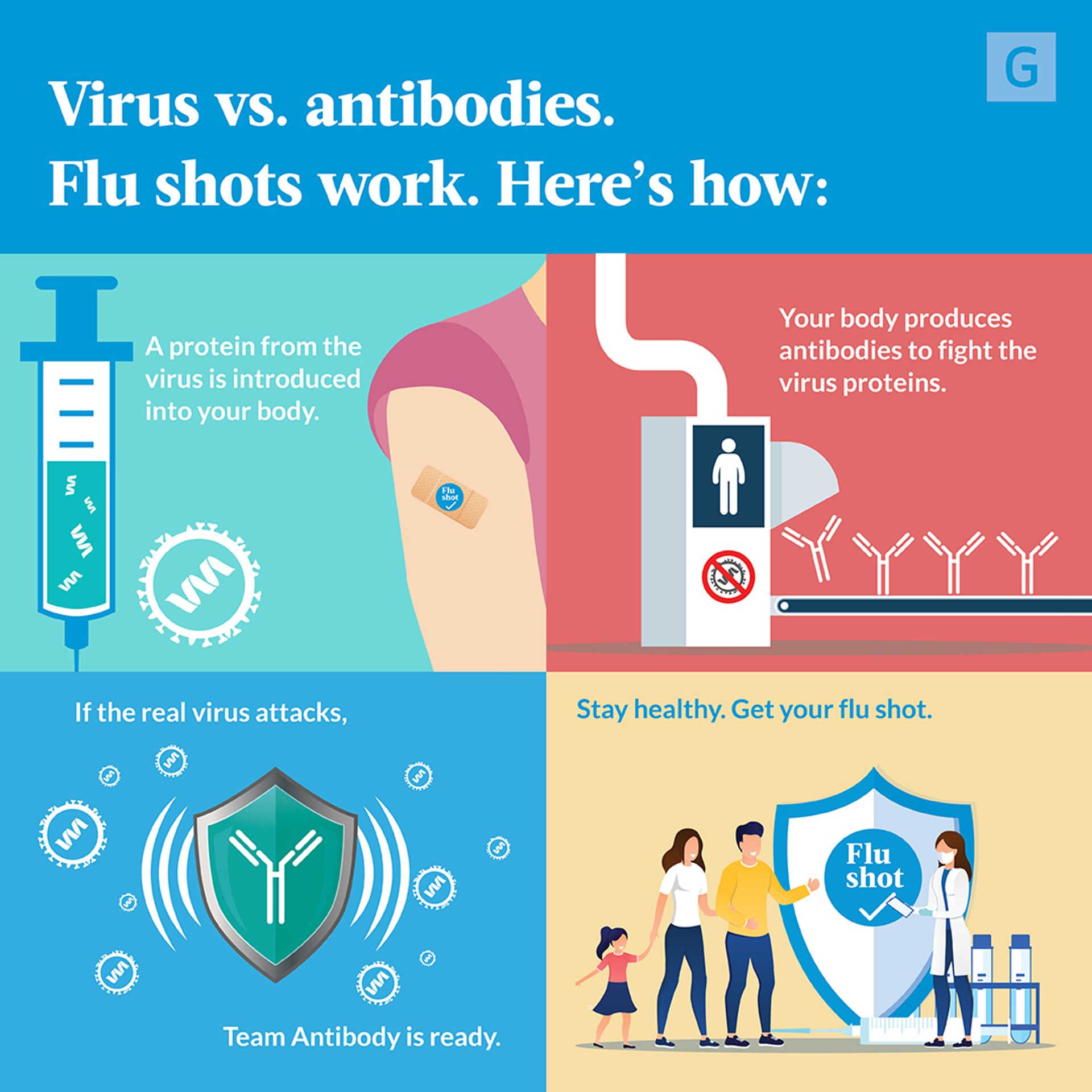 Flu Shot Science infographic