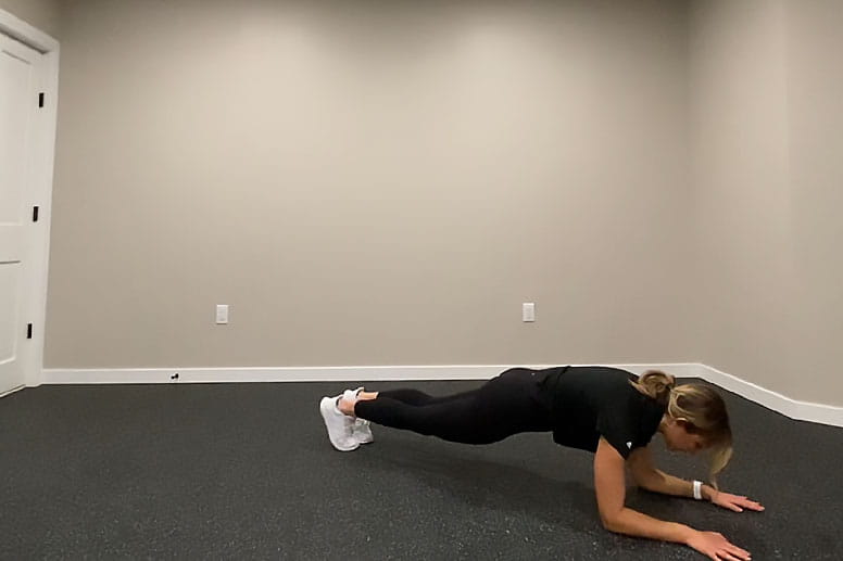 Performing a plank