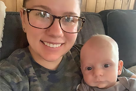 Brianna Porecca and her son, Colt.