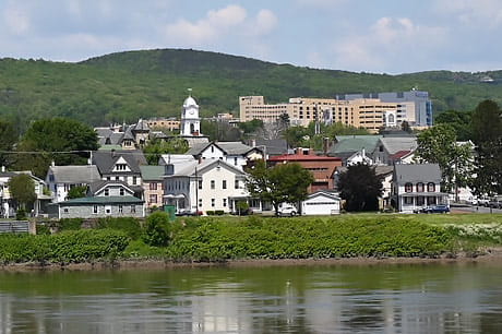 From Riverside, the view of Danville across the Susquehanna River.