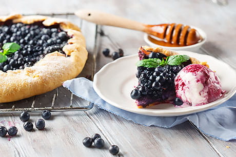Blackberry blueberry galette recipe.