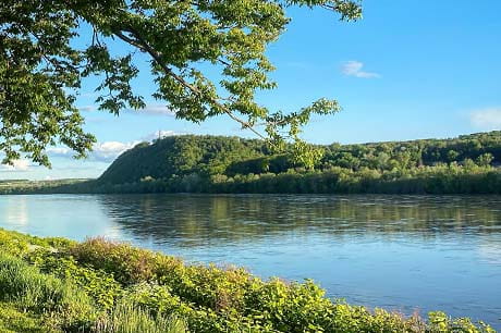 A springtime view of the Susquehanna River in Danville, PA.