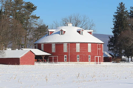 The Neff Round Barn in Centre County, Pa.