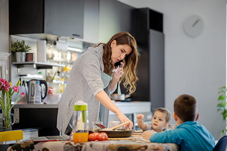 an image of a family cooking