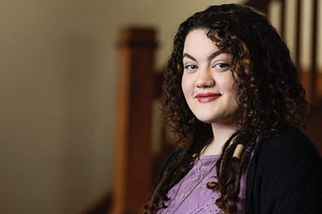 A photo of Zoë Myers in her Selinsgrove, PA home.