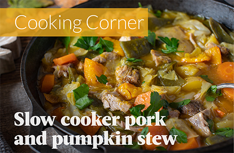 Recipe: Slow cooker pork and pumpkin stew