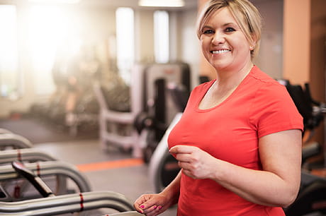 Woman in gym