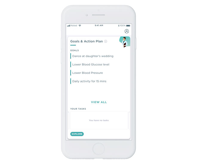 A screenshot of how connectedcare app looks on your phone