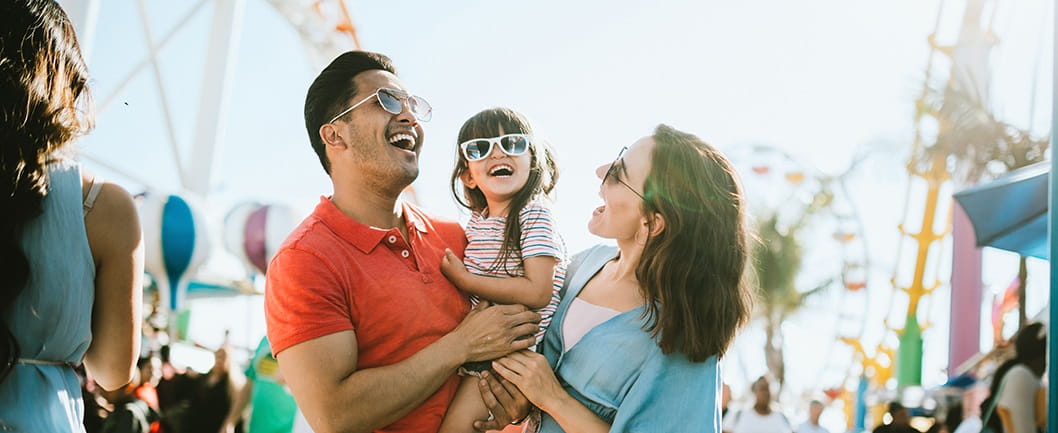 A family at a fair