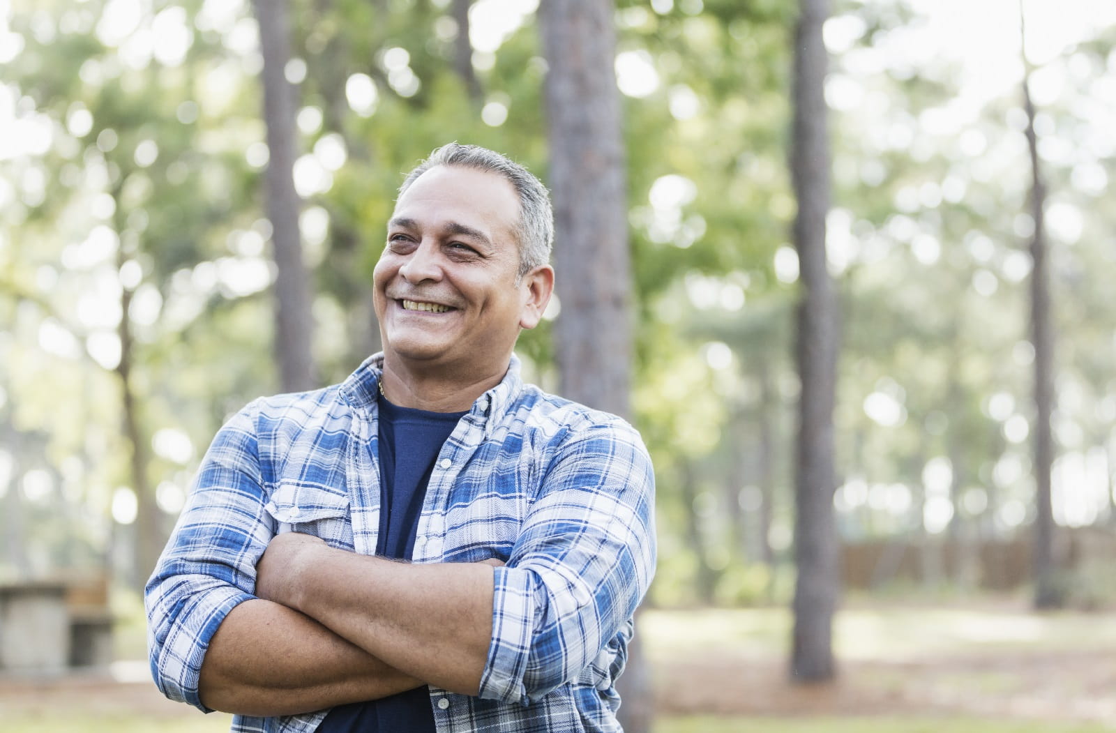 A smiling man outdoors