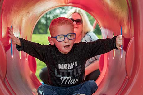 Image of Aiden at the park