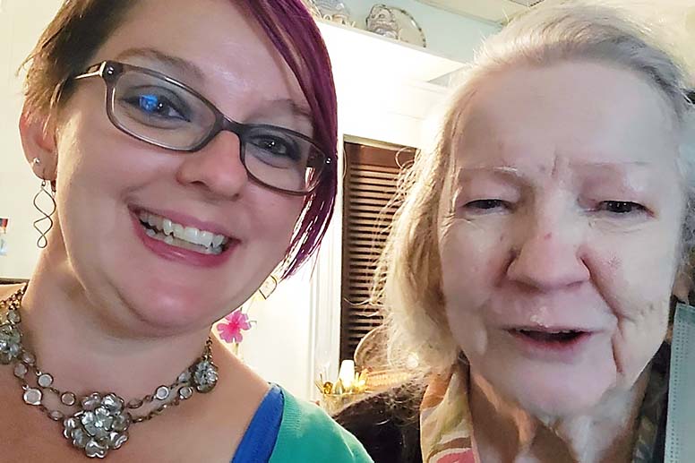 Jane Selvin (right) with granddaughter and PA Health staffer Jeanne Laktash of Dickson City, Pa.