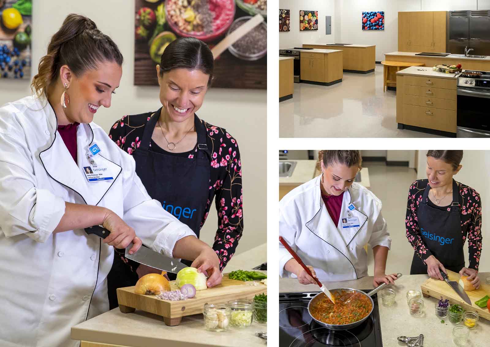 Geisinger’s Culinary Medicine classes in Selinsgrove where students are learning to cook delicious, healthy recipes.