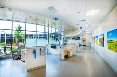 Infusion bays at Dickson City Cancer Center