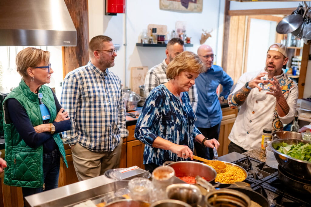 E. Allen Deaver Cooking event