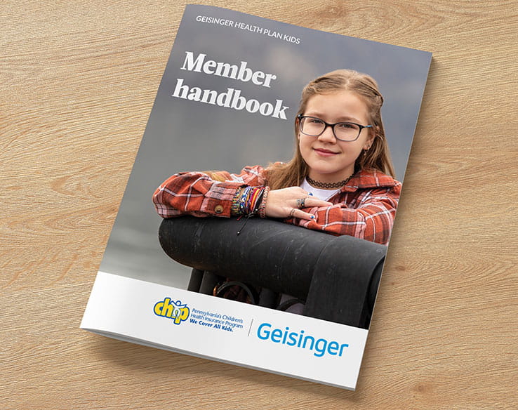 An image of the Geisinger CHIP member handbook