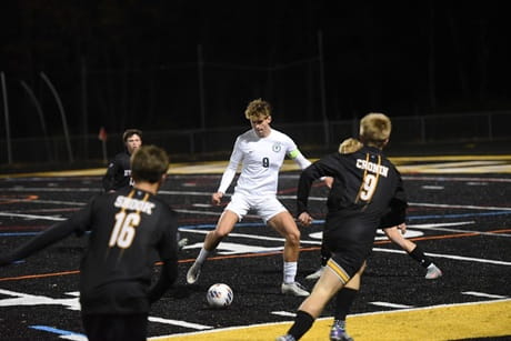 Isaac Ayres playing soccer 