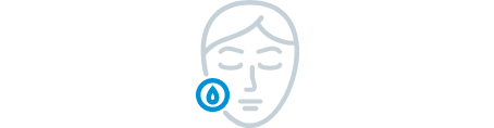 face with water drop icon