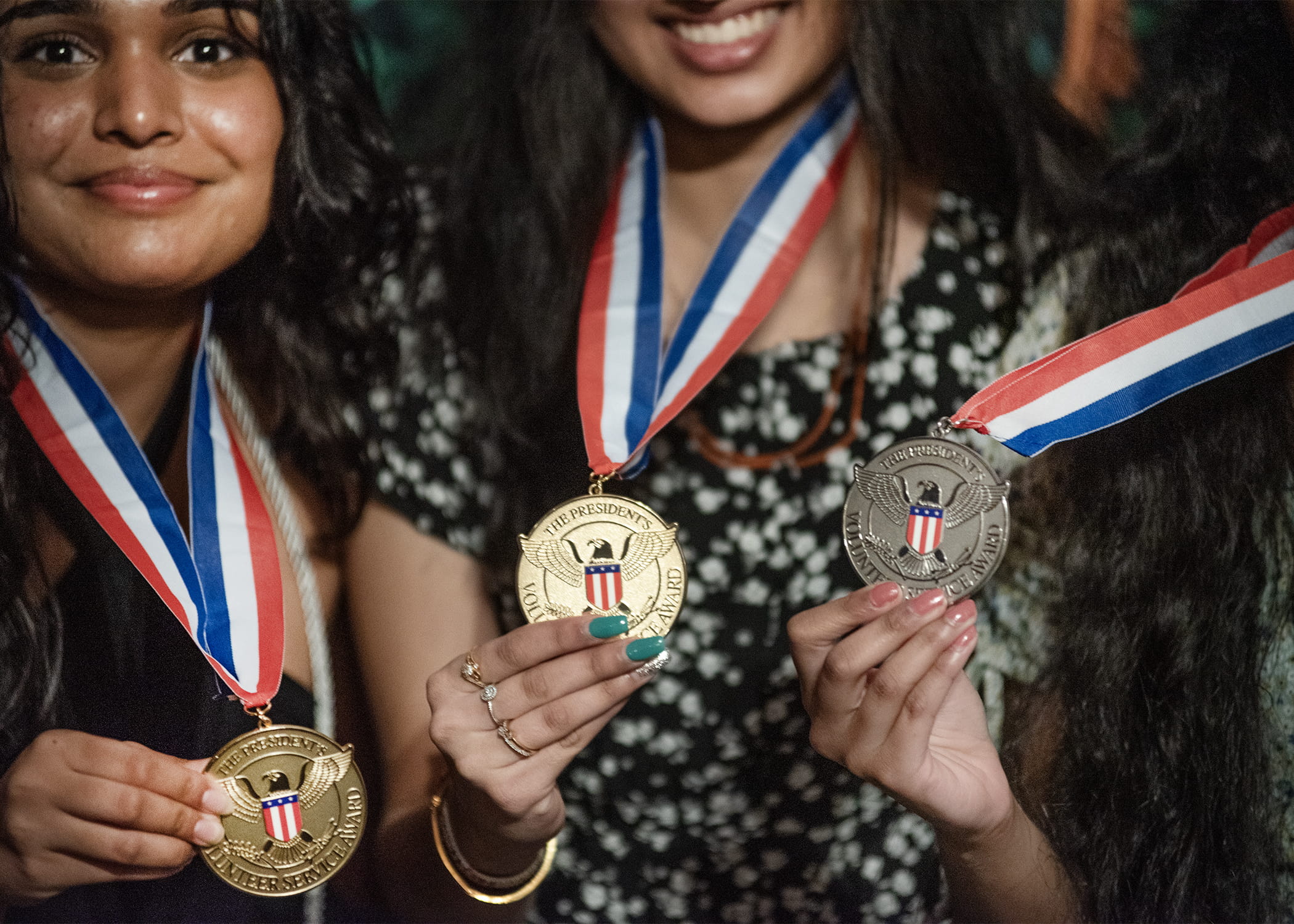 Winners of the President's Volunteer Service award volunteering at Geisinger