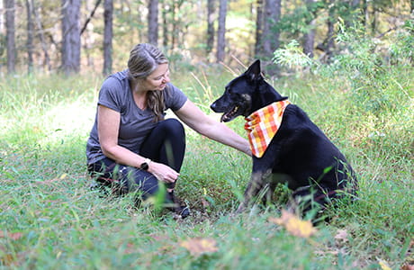 Jennie McHenry and her dog